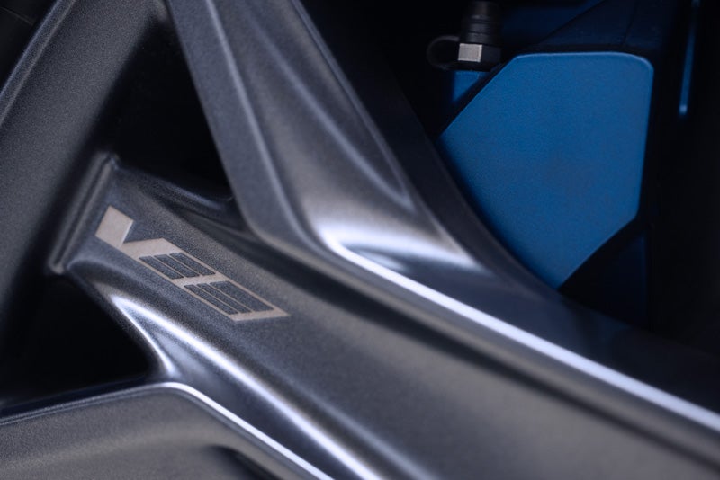 Close-up of the 2026 OPTIQ-V Brembo Performance Front Brakes | Gerry Lane Cadillac in Baton Rouge LA